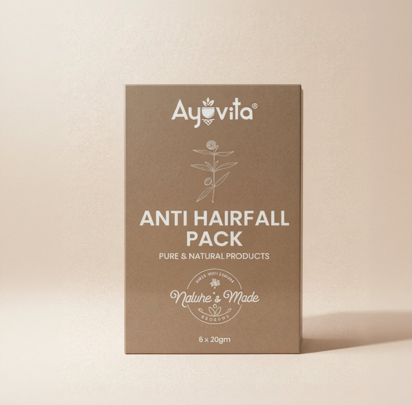 Ayuvita Anti Hairfall Pack packaging on a white background