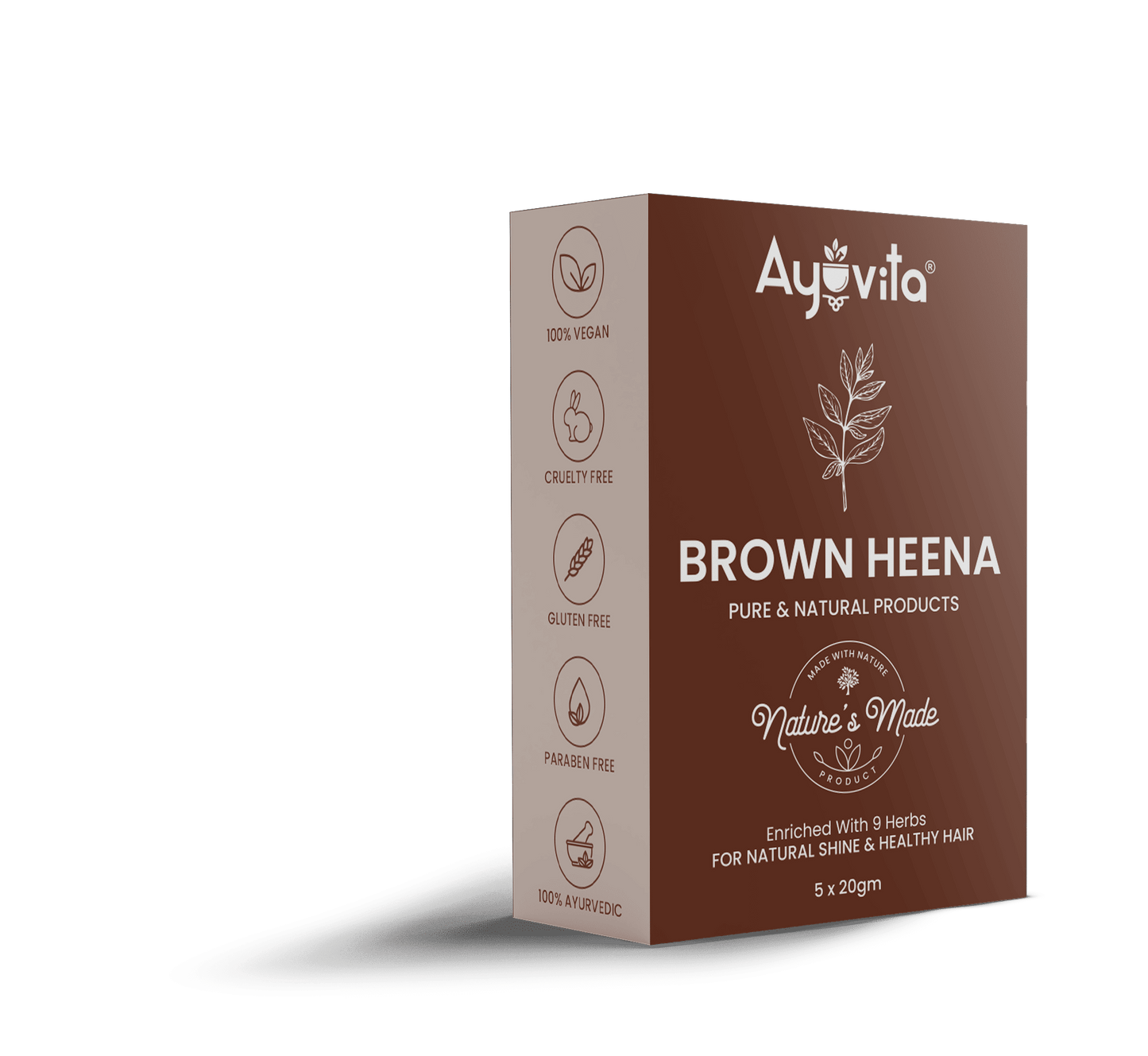 Ayuvita Brown Color Hair Dye