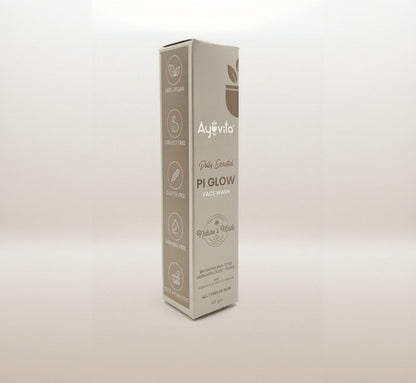 Box of Ayovita Pi Glow Face Wash on a white background