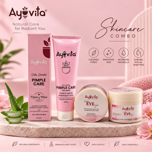 Ayuvita Pimple Care Face Wash+Undereye Gel Combo